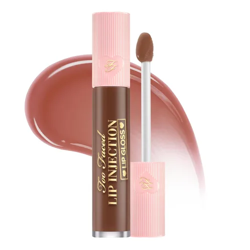 Vista 30 de Too Faced Lip Injection Lip Plumper Hydrating Lip Gloss for Fuller-Looking Lips Original, Maximum Plump, Cooling Gloss & Plumping Click Formulas