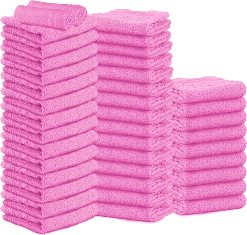 Vista 15 de Paquete de 24 Toallas de Mano Arena 100% Algodón Toalla de Spa – 16x26 pulgadas Toallas Faciales Altamente Absorbentes Gimnasio, Toalla para Cabello