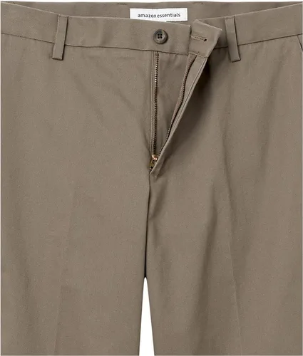 Vista 9 de Tienda Essentials Mens Classic-Fit Wrinkle-Resistant Flat-Front Chino Pant (Available in Big & Tall)