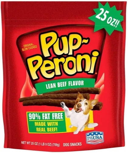 Vista 14 de Pup-Peroni Golosinas para perros, sabor a carne magra, 22.5 onzas, hechas con carne de res real, 90% libre de grasa