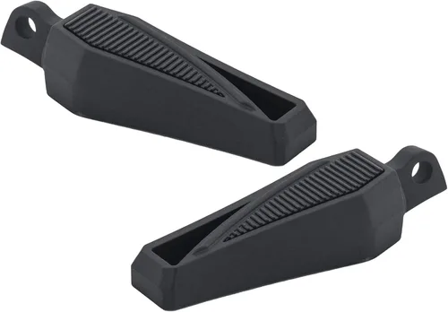 Vista 7 de FATECIM Estriberas Phantom para motocicleta con adaptadores de montaje macho ajustables y goma antideslizante universal para Harley Davidson Dyna
