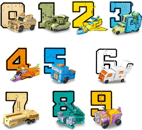 Vista 2 de Cyeah Robot matemático de números, robot, juguetes matemáticos para la educación de los niños, 20 piezas