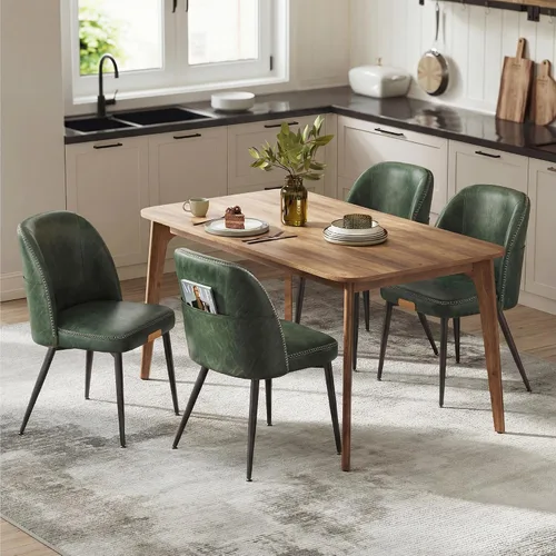 Vista 14 de VASAGLE - Juego de 2 sillas de comedor tapizadas para cocina