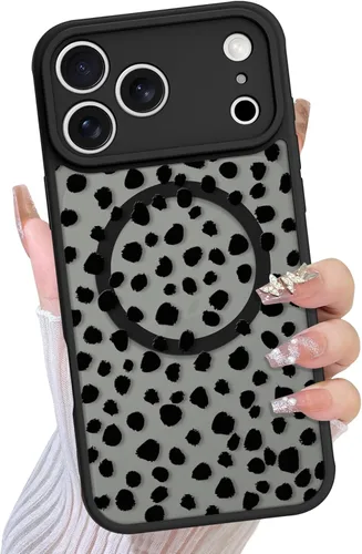 Vista 27 de TEAUGHT Compatible con iPhone 11 Funda con patrón lindo estampado de leopardo negro guepardo + protector de pantalla a prueba de golpes, funda