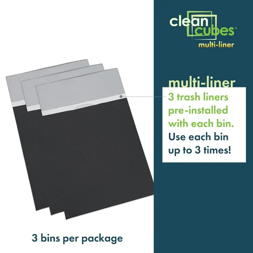 Vista 3 de Clean Cubes Botes de basura emergentes multirevestimiento de 30 galones