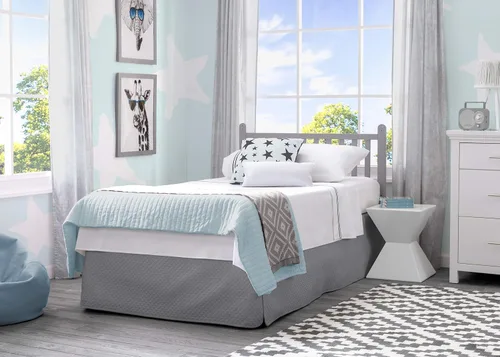 Vista 10 de Delta Children Emery - Mini cuna convertible con colchón de 2.75 pulgadas, color gris