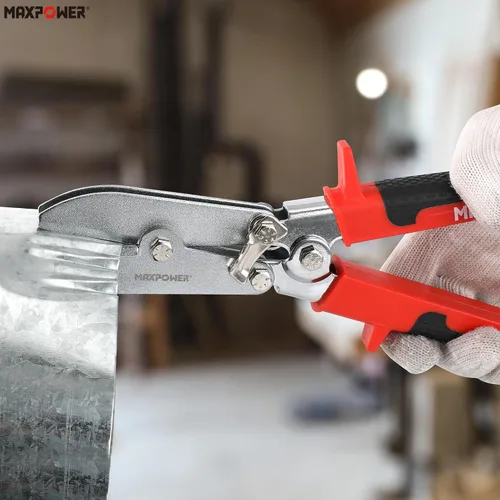 Vista 7 de MAXPOWER Crimpadora de chapa metálica, herramienta de crimpado de conductos de 5 cuchillas, herramienta Hvac de 9.8 pulgadas para conductos de acero