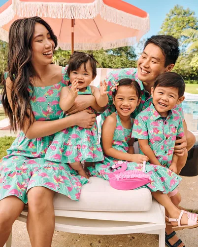 Vista 4 de Gymboree Conjunto de pantalones cortos y botones de manga corta para bebé-niños