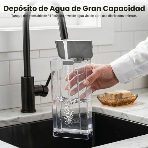 Vista 7 de Electactic Máquina de café espresso de 20 barras con espumador de leche, cafetera espresso profesional para capuchino y café con leche, cafetera