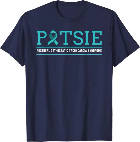 Vista 57 de POTS Dysautonomia Turquoise Ribbon Autonomic Dysfunction T-Shirt Asphalt Grey