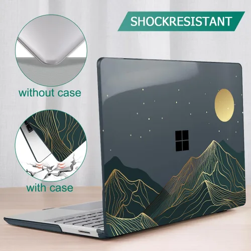 Vista 6 de Mektron Funda para laptop Microsoft Surface GO 3 de 12.4 pulgadas, compatible con Go 2/1, versión 2022-2020, modelo 1943/2013, carcasa rígida