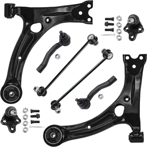 Vista 24 de Detroit Axle - Kit de brazos de control de extremo de 8 piezas para Toyota 2001-2003 Highlander 2002-2003 Camry Lexus ES300, 2 conjuntos de brazos