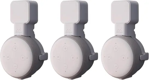 Vista 9 de Echo Dot Wall Mount El original Outlet Hanger Se adapta a Amazon Echo Dot 3ª generación Sin sonido amortiguado Parrilla de altavoces