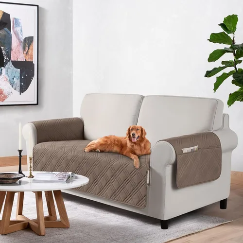 Vista 46 de TAOCOCO Fundas impermeables para silla para mascotas y perros con respaldo antideslizante, fundas para asiento de silla con bolsillo lateral