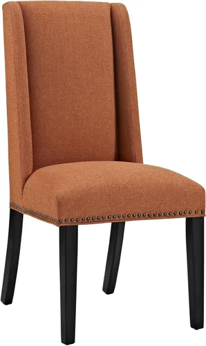 Vista 6 de Modway MO- Baron - Silla tapizada de madera con respaldo alto, diseño moderno, color beige