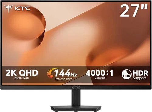 Vista 11 de KTC M27P6S Monitor para juegos mini LED 4K de 27 pulgadas, modo dual de Blanco