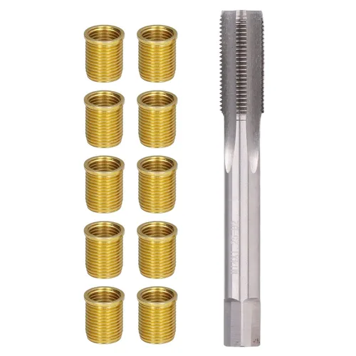 Vista 7 de Kit de reparación de roscas helicoidal, herramienta de reparación de roscas, kit de cazador de roscas de bujía, herramientas de reparación