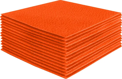 Vista 216 de FabricLA Hojas de fieltro acrílico para manualidades, cuadrados de fieltro precortados suaves de 4 x 4 pulgadas (3.9 in x 3.9 in), utiliza hojas