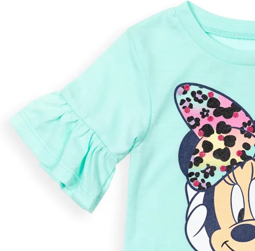 Vista 6 de Disney Conjunto de camiseta y leggings de Minnie Mouse para bebés y niños grandes Azul