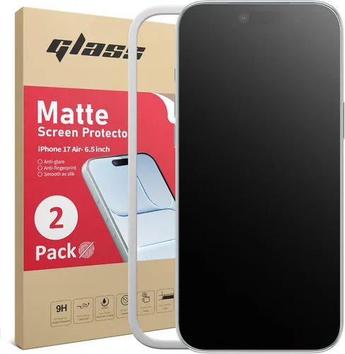 Vista 20 de Ambison Paquete de 1 protector de pantalla mate para iPhone 17 Air de 6.5 pulgadas 2025, antirreflejos y antihuellas dactilares, grado militar