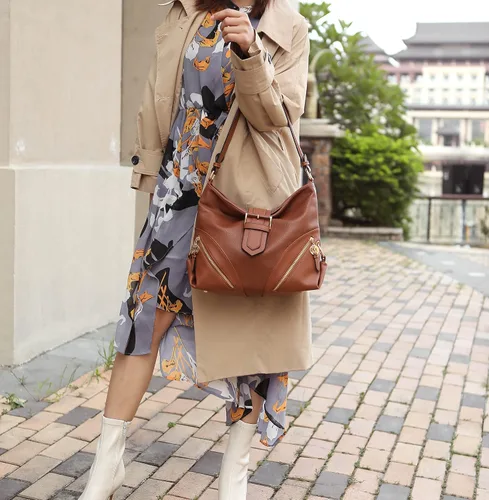 Vista 3 de MKF Collection Bolsos de hombro para mujer bolso cruzado bolso de mensajero lateral Hobo y cartera Wrislet a juego L