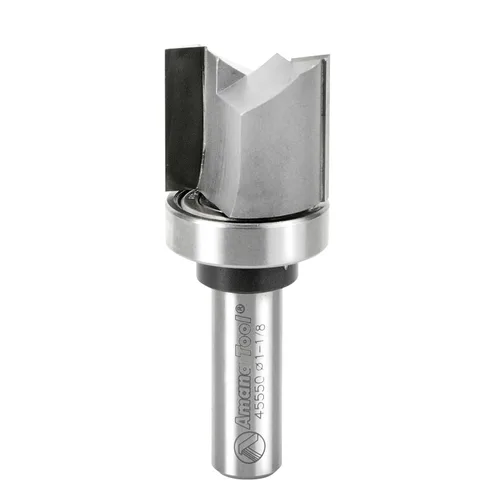 Vista 48 de Amana Tool 45487 - Broca de carburo con punta de carburo, 45487, vástago de 1/2 x 1/4 pulgadas con rodamiento de bolas superior