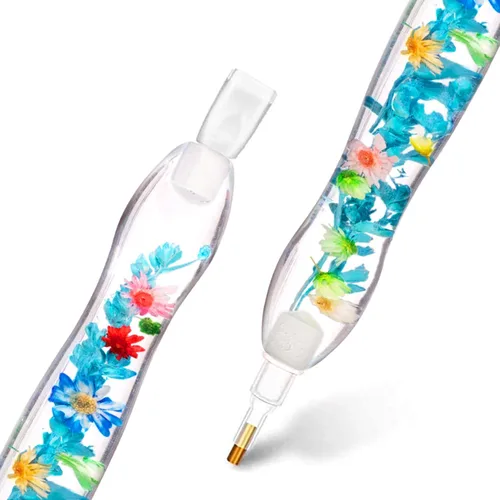 Vista 4 de Praise V Do Kit de herramientas de taladro de pintura de diamante 5D con flores, para adultos, con puntas de bolígrafo, selector de gemas para arte