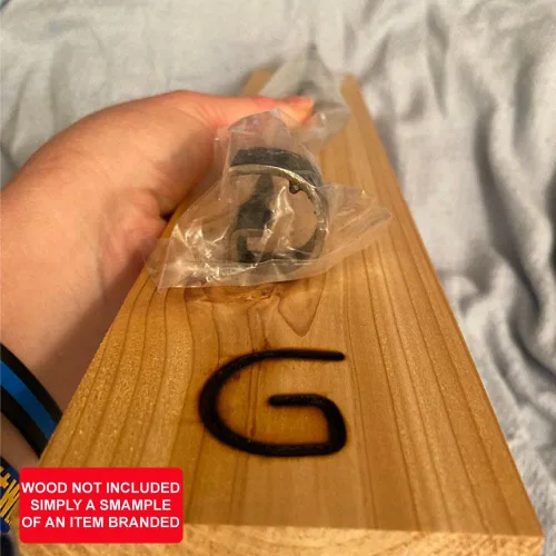 Vista 3 de Personalized Branding Iron for Wood & Steaks Custom Grilling Gift for Men (M)