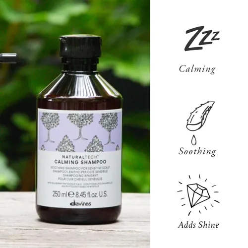 Vista 3 de Davines Champú calmante Naturaltech, limpieza suave mientras alivia la picazón en cuero cabelludo sensible, 8.45 onzas líquidas