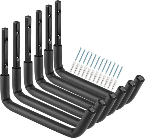 Vista 10 de Gancho de almacenamiento de garaje, colgador de utilidad resistente de montaje en pared de 6.3 pulgadas