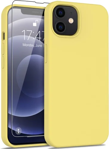Vista 85 de bemal Funda para iPhone 14 Pro con protector de pantalla, silicona líquida de ajuste delgado, forro de microfibra suave, diseñada para mujeres