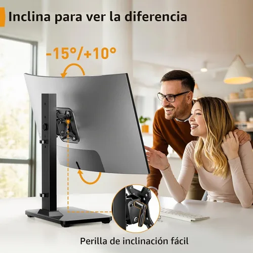 Vista 4 de Perlegear - Soporte de monitor único para pantallas de 13 a 34 pulgadas