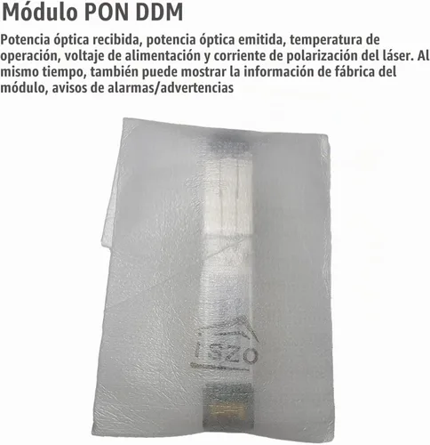 Vista 3 de iszo 1 Unidades 2.5G ONU con 2.5G convertidor de medios, modo puente, módem 2.5G, GPON/EPON/XPON Stick ONU, conector SC UPC/APC, soporte MAC/SN/LOID
