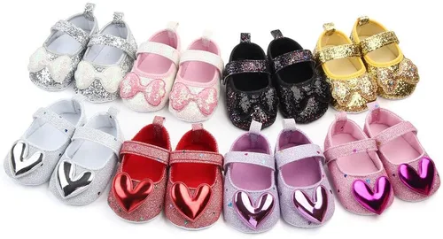 Vista 7 de SABATUTU Vestido de novia de princesa para bebés y niñas, zapatos planos Mary Jane, suela suave, zapatos ligeros y brillantes