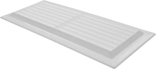 Vista 8 de Vent Systems Cubierta de ventilación de plástico blanco de 3 x 10 pulgadas (dimensiones de apertura), rejilla de retorno rectangular con pantalla