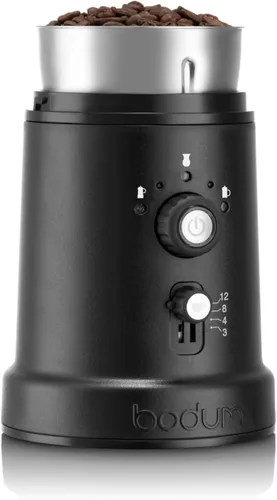 Vista 2 de Bodum Bistro - Molinillo eléctrico de cuchillas de café, ajustable, 5 ajustes de molienda, 3 onzas, color negro