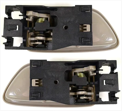 Vista 2 de 8076 - Juego de manijas de puerta para Toyota Sequoia 2001-2007, color beige para Toyota Sequoia 2001-2007; Toyota Tundra 2004-2006, solo cabina