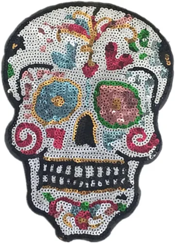 Vista 14 de Parche de lentejuelas de mariposa negra brillante, parches bordados con cuentas para coser ropa, sombreros, mochilas, disfraces, bolsos, decorativos