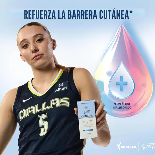 Vista 8 de Secret Clinical Strength 100HR Defense, desodorante antitranspirante sólido invisible para mujeres, edición Paige Bueckers, protección contra
