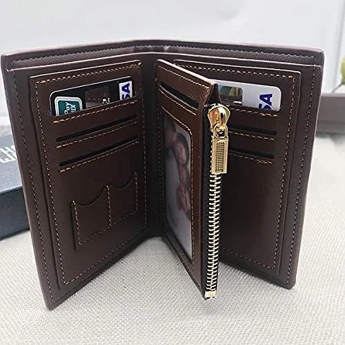 Vista 7 de Fudeeluyee Carteras personalizadas para hombre, con foto grabada, monograma, carteras personalizadas para hombre con foto grabada, bolso de cuero