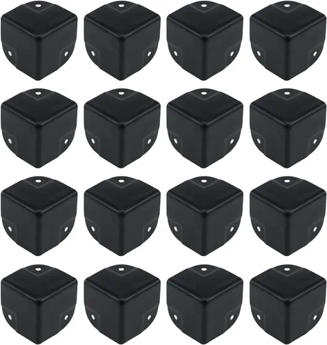 Vista 14 de Antrader 24 piezas de caja de esquinas triangulares de metal protector de esquina de gabinete protector de seguridad para decoración de muebles