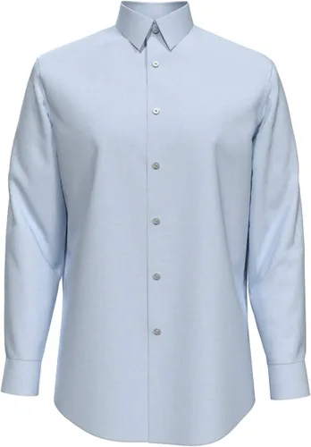 Vista 5 de Calvin Klein Slim Fit Hombre Herringbone Vestido Camisa y plata de hilado de Tie Combo