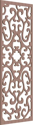 Vista 80 de 9 3/8 pulgadas de ancho x 24 3/8 pulgadas de alto x 1/4 de alto Smithfield paneles de pared de madera con calado, abedul
