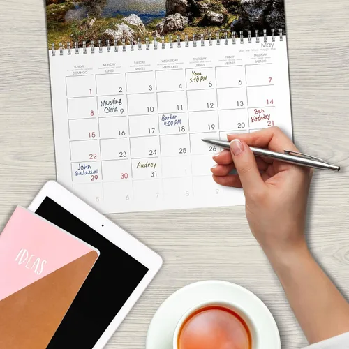 Vista 4 de REPTILES (calendario mensual de pared 2022 11.7 x 16.3 in (abierto)