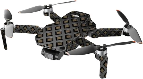 Vista 2 de MIGHTY SKINS Compatible con DJI Mini 2 Dron portátil – Pared negra Funda protectora de vinilo duradera y única Fácil de aplicar, quitar