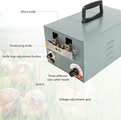 Vista 5 de Máquina de debeaking de pollo Actualización automática Máquina de debeaking eléctrica de pollo Máquina Debeaker de pollo Equipo de corte