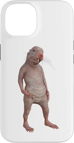 Vista 4 de Live Weird - Carcasa para iPhone 17, diseño de ratas topos desnudas