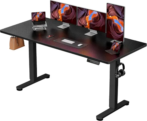 Vista 29 de ErGear - Escritorio eléctrico de pie de altura ajustable, escritorio para estar sentado o de pie de 31.5 x 18.9 pulgadas, escritorio de computadora
