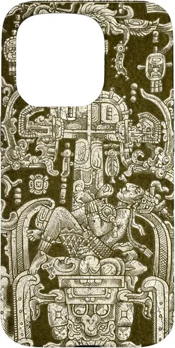 Vista 14 de Funda para iPhone 13 Pro Max King Pakal, viajero en el tiempo maya