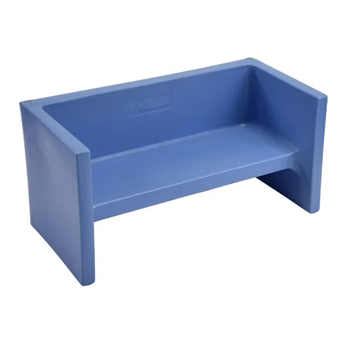 Vista 26 de Children's Factory Adapta-Bench, CF910-029 Azul, asientos flexibles para niños, aulas, muebles preescolares y de guardería, sillas para niños